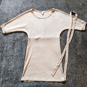 Revamped Light Beige Sweater Dress